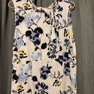 Lord & Taylor Floral Print Top